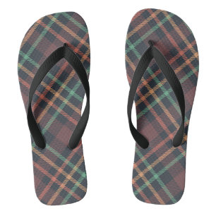 Klassiek ruitpatroon teenslippers