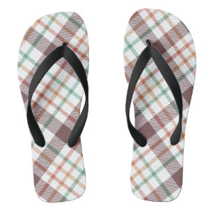 Klassiek ruitpatroon teenslippers