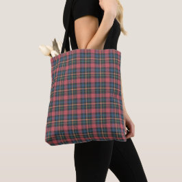 Klassiek ruitpatroon tote bag