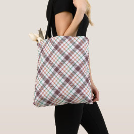 Klassiek ruitpatroon tote bag