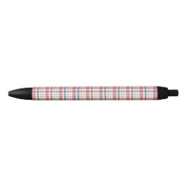 Klassiek ruitpatroon zwarte inkt pen