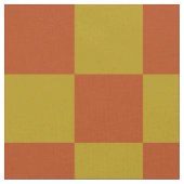 Klassiek Rust en Goud Checkerboard Patroon Stof (Close Up)