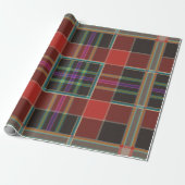 Klassiek Rustiek Buffalo Plaid inpakpapier (Uitgerold)