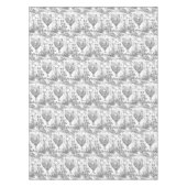 Klassiek rustiek haan grijs bloemenkussen tafelkleed (Voorkant)