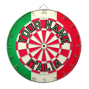 KLASSIEK RUTPATROON ITALIA Aangepaste naam ITALIË Dartbord