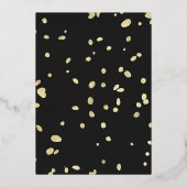 Klassiek ruw touw bruiloft folie uitnodiging (Achterkant)