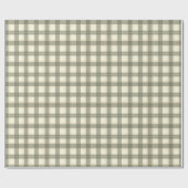 Klassiek SAGE Tartan Inpakpapier (Vlak)