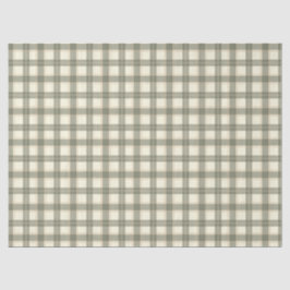 Klassiek Sage Tartan Tissuepapier