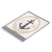 Klassiek Sailorcore Nautisch Notitieboek (Linkerzijde)