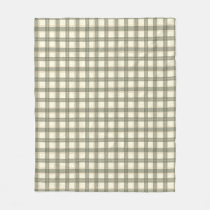 Klassiek salie tartan fleece deken