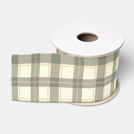 Klassiek salie Tartan Grosgrain Lint