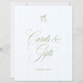 Klassiek Saliegroen & Blauwe Kaarten & Cadeaus Bor (Voorkant)