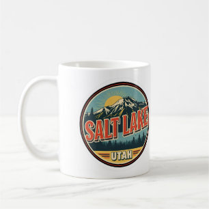 Klassiek Salt Lake City Ski natuur Utah skigebied Koffiemok