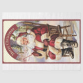 Klassiek Santa Claus decoupage papier (Voorkant)