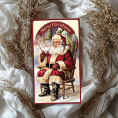 Klassiek Santa Claus decoupage papier
