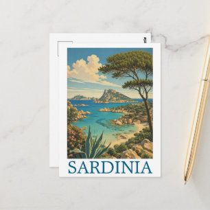 Klassiek Sardinië Italië Middellandse Zee Eiland R Briefkaart