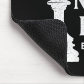 Klassiek schaakontwerp, ik verlies nooit; ik woon  muismat (Hoek)