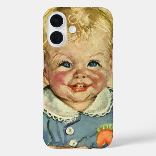 Klassiek Schattig Blond Scandinavisch Kind met Kru Case-Mate iPhone Case (Achterkant)
