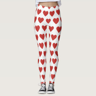 Klassiek Schattige Chic Red Heart Pattern Leggings