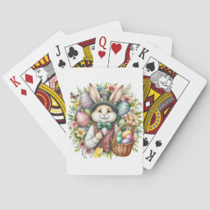 /Klassiek Schattige Paashaas Pokerkaarten