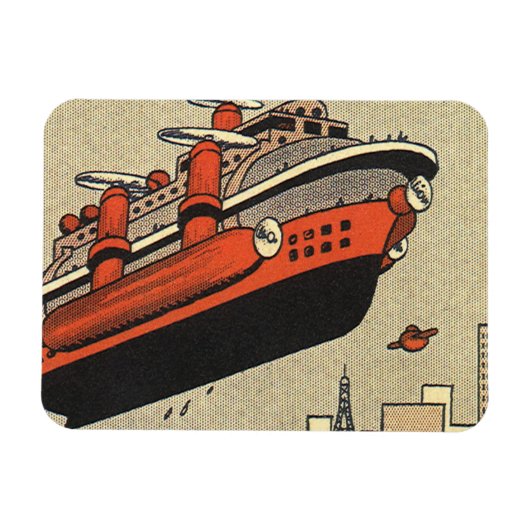 Klassiek scheepvaart Cruise Schepen Helicopter Magneet (Horizontaal)