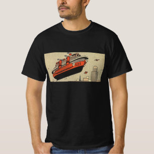 Klassiek scheepvaart Cruise Schepen Helicopter T-shirt