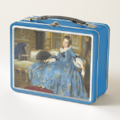  Klassiek schilderen van een meisje met een vacht (Voorkant)