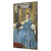  Klassiek schilderen van een meisje met een vacht Klembord (Links)