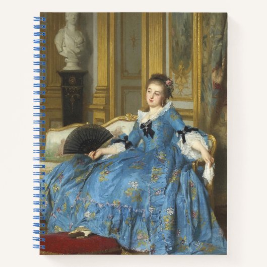  Klassiek schilderen van een meisje met een vacht Notitieboek (Voorkant)