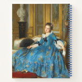  Klassiek schilderen van een meisje met een vacht Notitieboek (Achterkant)