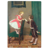 Klassiek schilderen van Victoriaans kinderen Klembord (Achterkant)