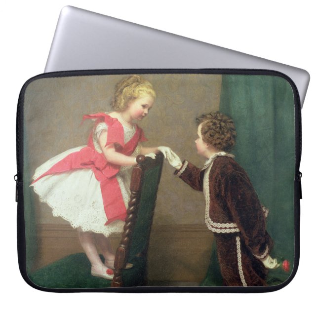  Klassiek schilderen van Victoriaans kinderen Laptop Sleeve (Voorkant)