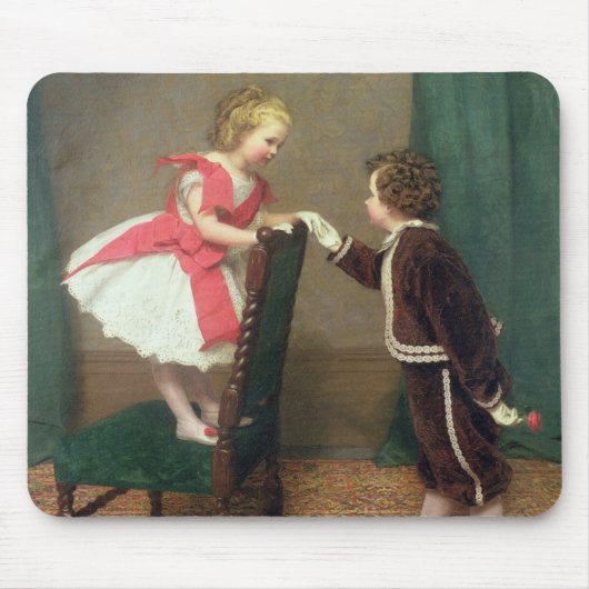  Klassiek schilderen van Victoriaans kinderen Muismat (Voorkant)