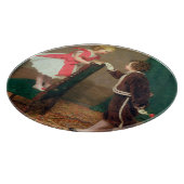 Klassiek schilderen van Victoriaans kinderen Snijplank (Hoek)