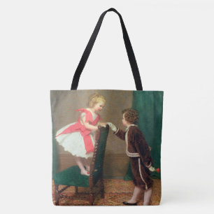 Klassiek schilderen van Victoriaans kinderen Tote Bag