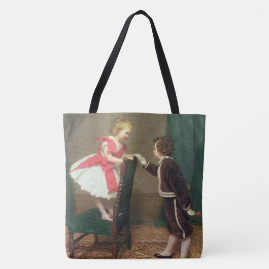  Klassiek schilderen van Victoriaans kinderen Tote Bag (Voorkant)