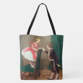  Klassiek schilderen van Victoriaans kinderen Tote Bag (Achterkant)