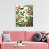 klassiek schilderij van vogel- en wildvogelsoorten canvas afdruk (Insitu (Woonkamer))