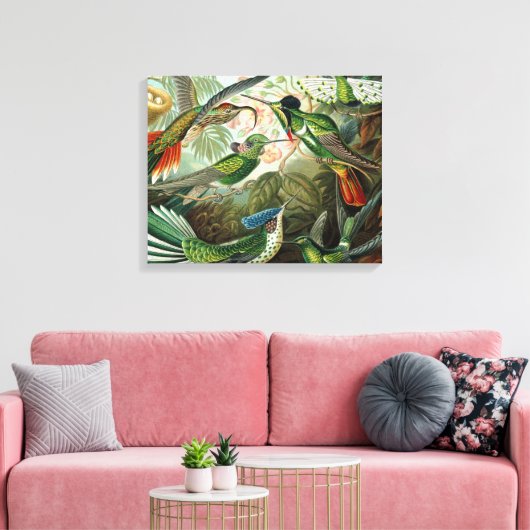 klassiek schilderij van vogel- en wildvogelsoorten canvas afdruk (Insitu (Woonkamer))