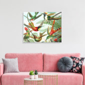 klassiek schilderij van vogel- en wildvogelsoorten canvas afdruk (Insitu (Woonkamer))