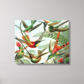 klassiek schilderij van vogel- en wildvogelsoorten canvas afdruk (Voorkant)