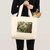 klassiek schilderij van vogel- en wildvogelsoorten grote tote bag (Voorkant (product))