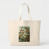 klassiek schilderij van vogel- en wildvogelsoorten grote tote bag (Voorkant)