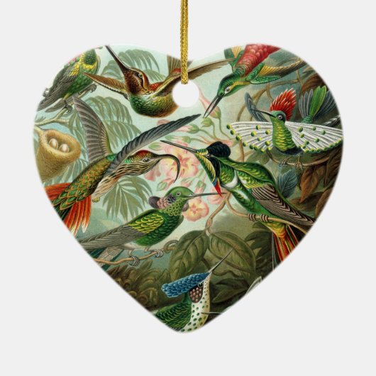 klassiek schilderij van vogel- en wildvogelsoorten keramisch ornament (Achterkant)