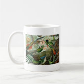 klassiek schilderij van vogel- en wildvogelsoorten koffiemok (Links)