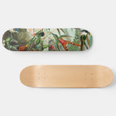 klassiek schilderij van vogel- en wildvogelsoorten skateboard (Horizontaal)