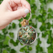 klassiek schilderij van vogel- en wildvogelsoorten sleutelhanger (Hand)