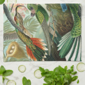 klassiek schilderij van vogel- en wildvogelsoorten theedoek (Gevouwen)