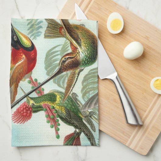 klassiek schilderij van vogel- en wildvogelsoorten theedoek (Quarter Fold)