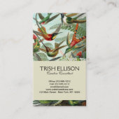 klassiek schilderij van vogel- en wildvogelsoorten visitekaartje (Voorkant)